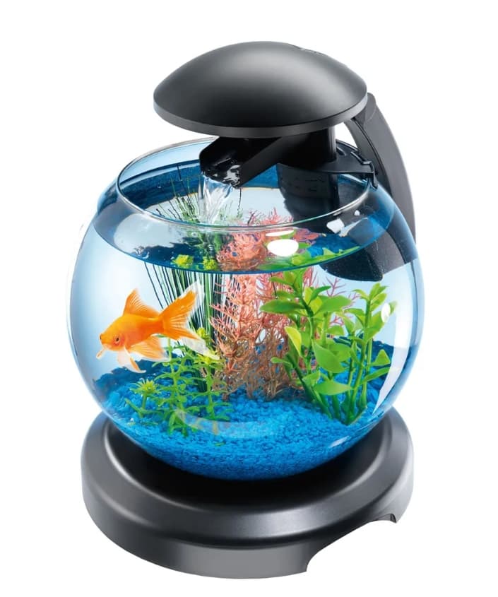 Аквариум с фильтром и водопадом Tetra Cascade Globe Glas Aquarium 6.8 л (черный)
