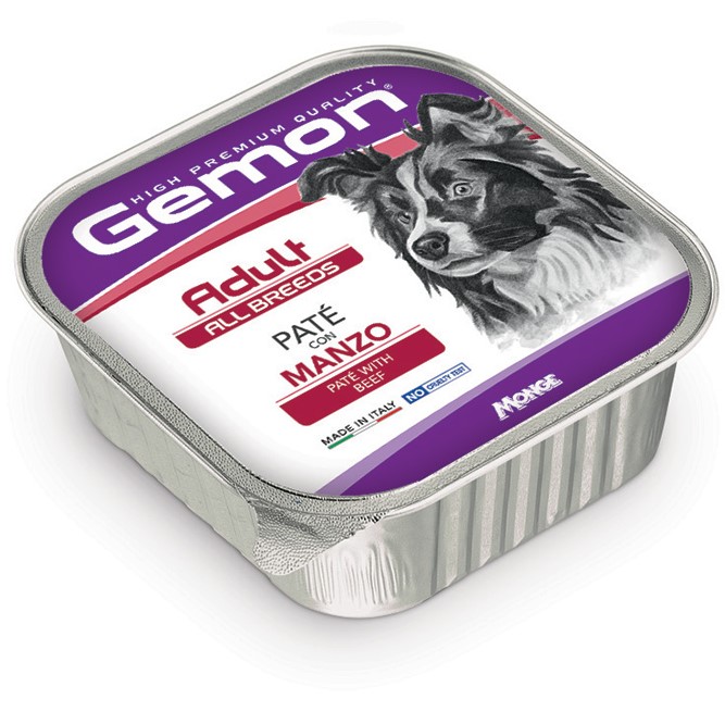 Паштет для собак Gemon All Breeds Adult Dog Paté with Beef (говядина)