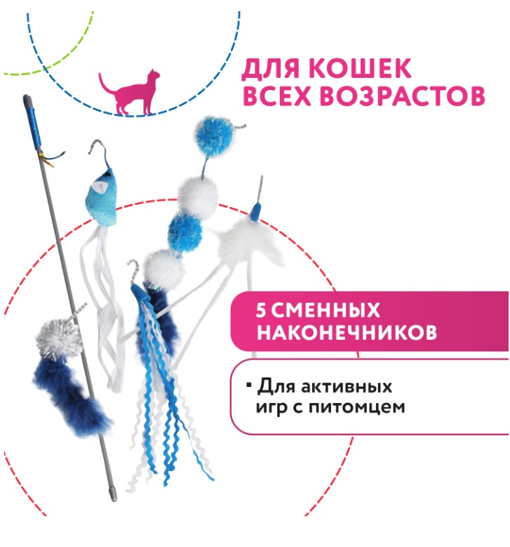 Игрушка для кошек Petpark Дразнилка космическая с кошачьей мятой