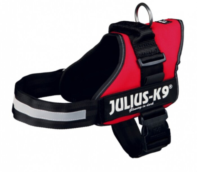 Шлейка тренировочная Julius-K9 "TRIXIE" (3/XL) 82-118 см, красный