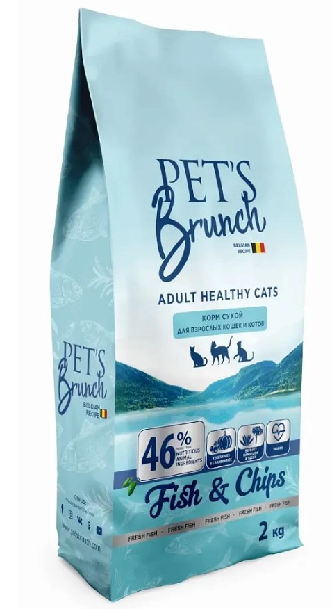 Сухой корм для кошек Pet's Brunch Adult Healthy Cats (рыба)