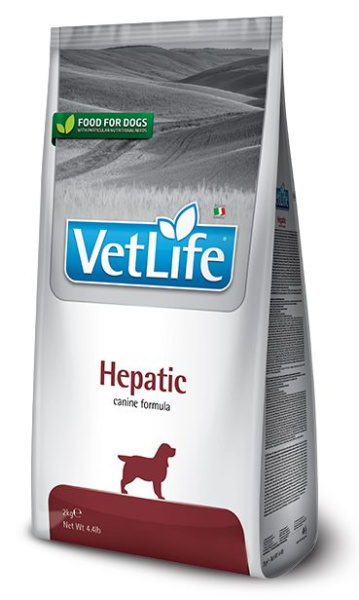 Питание при храническом заболевании у собак Сухой корм для собак Farmina Vet Life Dog Hepatic