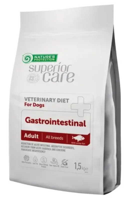 Каталог Сухой корм для собак Nature's Protection VET DIET GASTROINTESTINAL  Adult All Breed (белая рыба) для собак