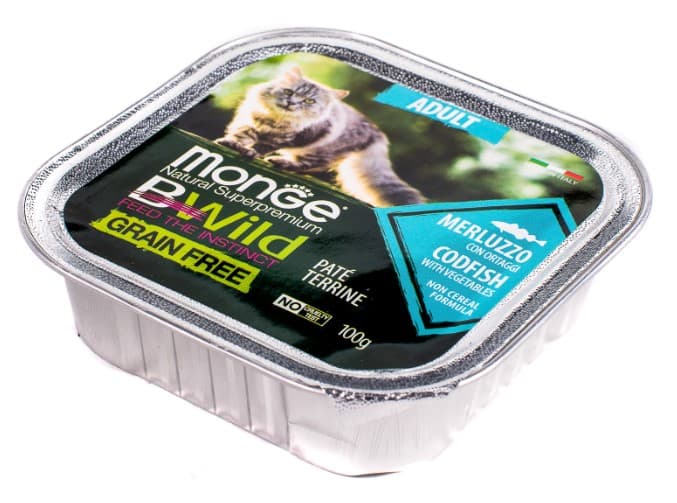 Питание для кошек Monge Cat BWild Grain Free Codfish (треска, овощи)