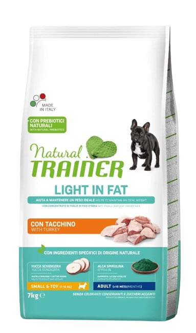 Еда для собак Trainer Natural Light in Fat Small&Toy Adult (индейка)