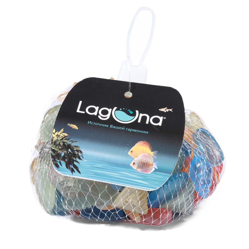 Ракушки для аквариума морские светящиеся разноцветные Laguna AQUA