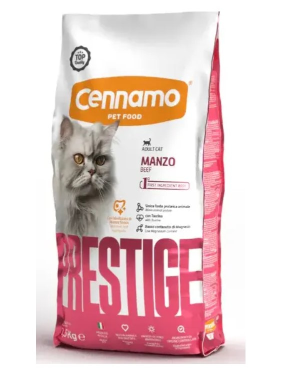 Сухой корм для кошек Cennamo Prestige PRC Manzo Adult Cat (говядина)