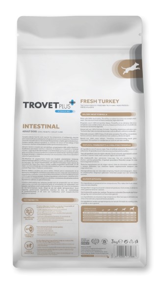 Каталог Сухой корм для собак Trovet Plus Intestinal Vet Diet Adult (индейка) для собак