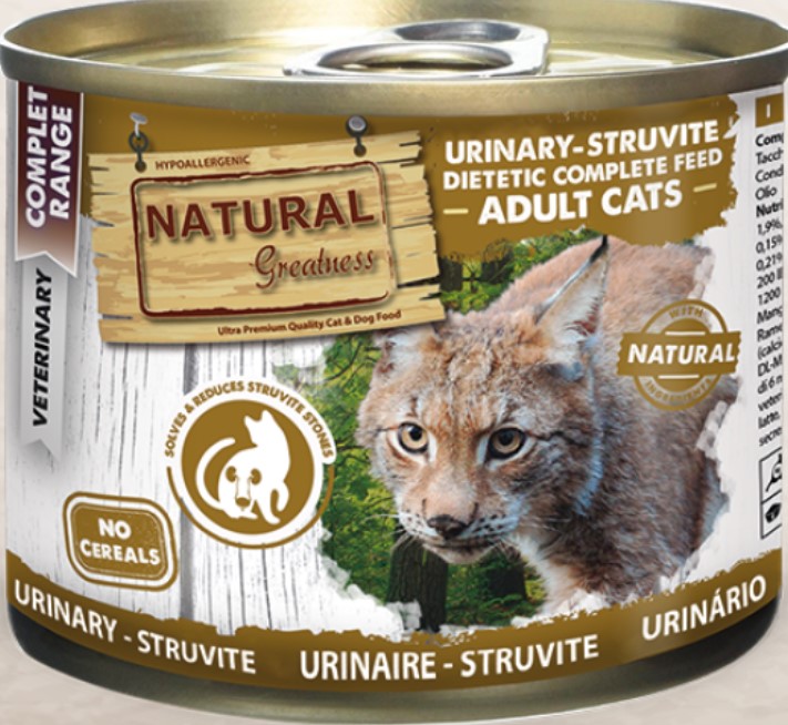 Консервы для кошек Natural Greatness URINARY STRUVITE Vet Diet Adult (индейка, курица)