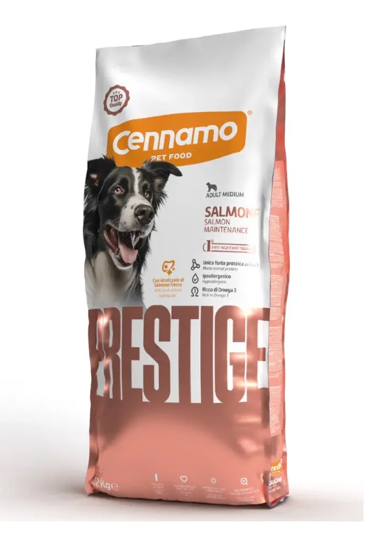 Каталог Сухой корм для собак средних пород Cennamo Prestige PRD Adult Medium Salmon (лосось) для собак