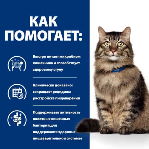 Еда для кошек при плохом пищеварении Сухой корм для кошек Hill's Prescription Diet Gastrointestinal Biome (курица)