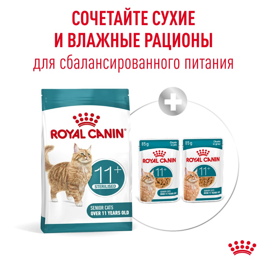 Сухой корм для пожилых стерилизованных кошек Royal Canin Ageing Sterilised 11+