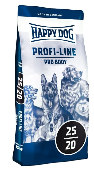 Каталог Сухой корм для собак HAPPY DOG Profi-Line Pro Body 25/20 15 кг (02266) для собак
