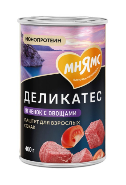Влажная еда для собак Мнямс Мусака по-ираклионски (ягненок, овощи)