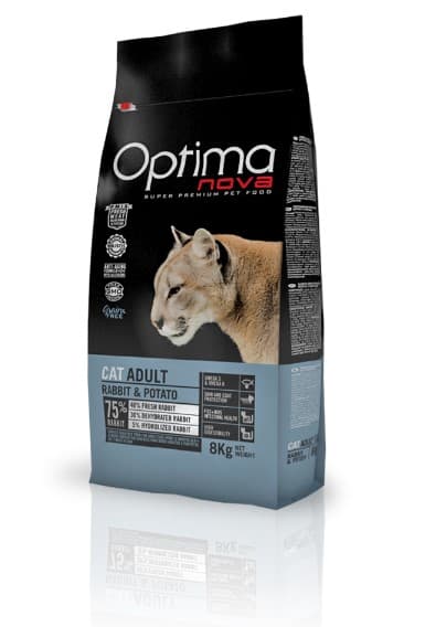 Сухой корм для кошек OPTIMANOVA Cat Adult Rabbit Potato