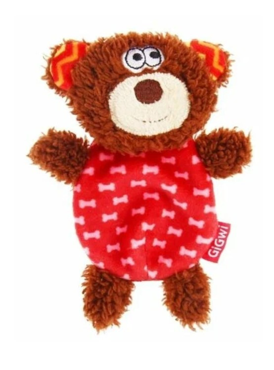 Игрушка для собак GiGwi Plush Friendz Мишка со сменными пищалками