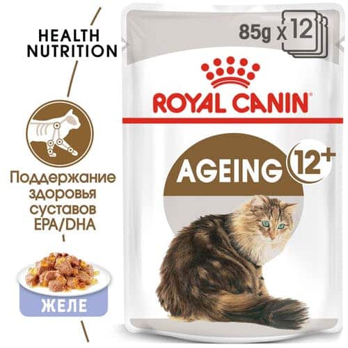 Влажный корм для кошек Royal Canin Ageing +12 (желе)