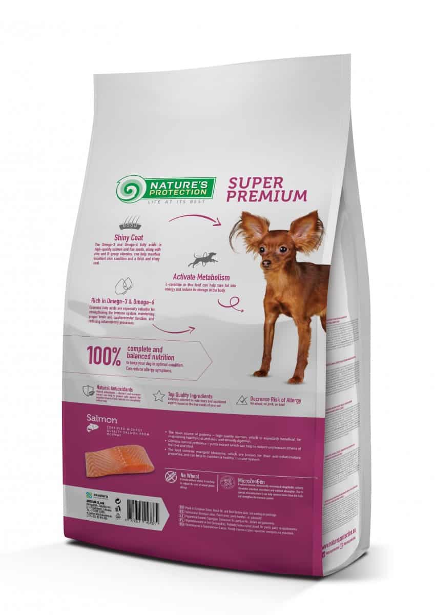 Каталог Сухой корм для собак Natures Protection MINI EXTRA SALMON (лосось) для собак