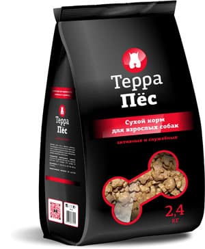 Каталог Корм для взрослых собак активных и служебных "Терра Пес" для собак