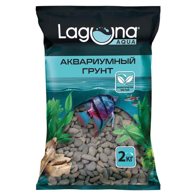 Грунт для аквариума черный Laguna AQUA 6-9 мм