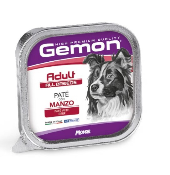 Паштет для собак Gemon All Breeds Adult Dog Paté with Beef (говядина)