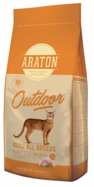 Сухой корм для кошек Araton Adult Outdoor Cat (Курица и индейка)