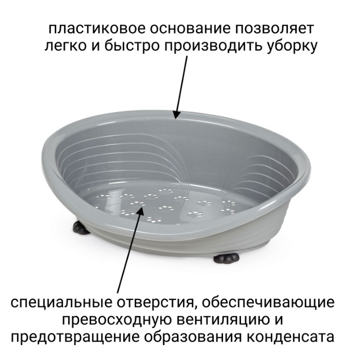 Лежанка пластиковая для животных MPS STRAKA