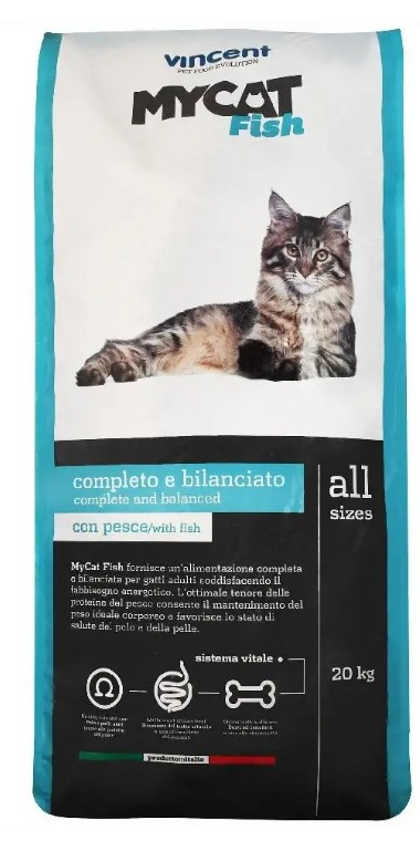 Сухой корм для кошек Vincent MyCAT Adult (рыба)