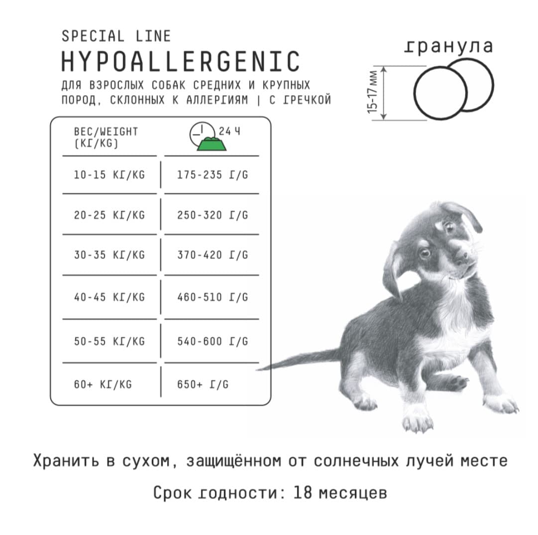 Каталог Сухой корм для собак средних и крупных пород AJO Special Line Hypoallergenic Adult Medium & Maxi Dog для собак