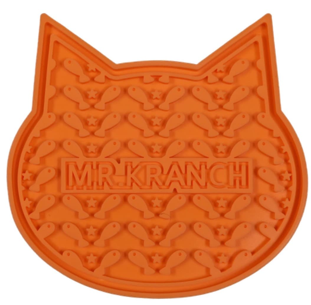 Лизательный коврик для собак Mr.Kranch для медленного поедания силиконовый 12 х 12 см