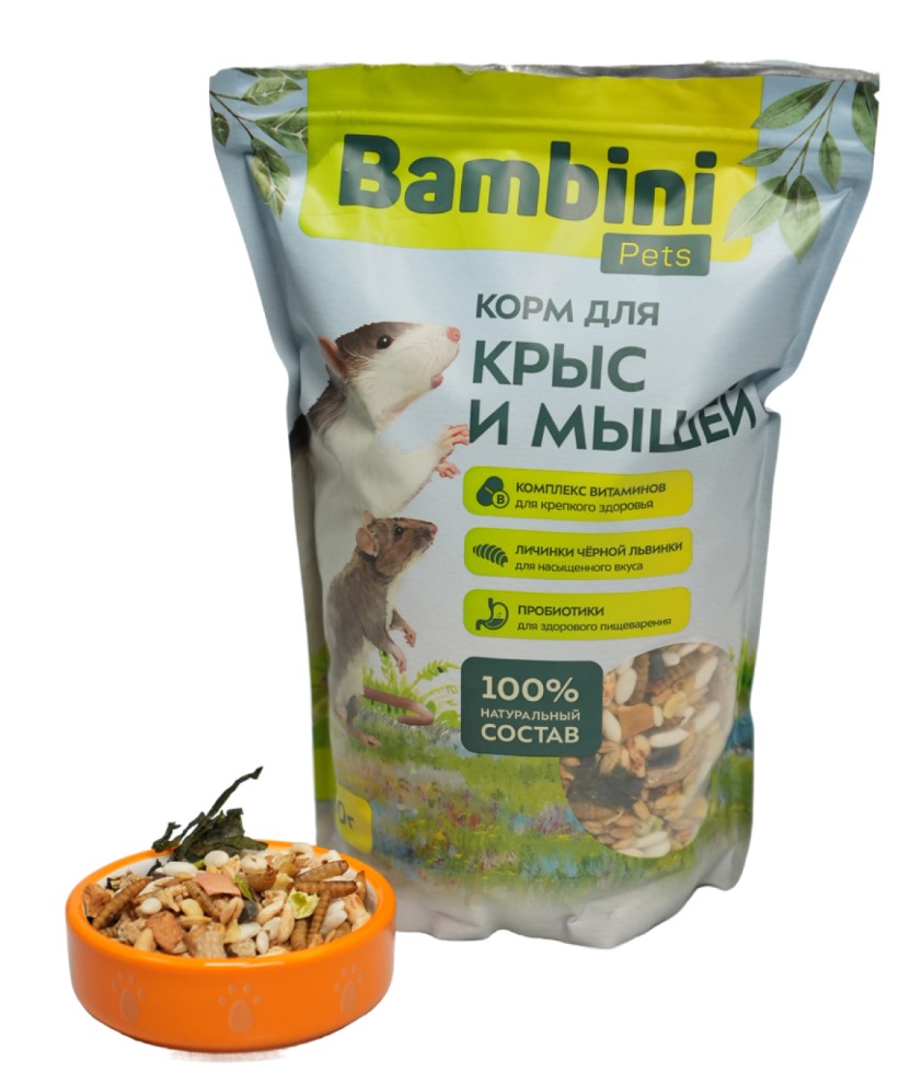 Корм для крыс и мышей Bambini Pets