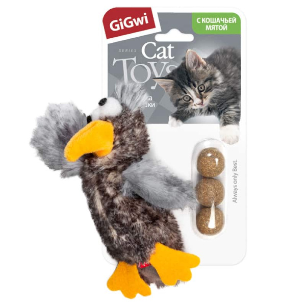 Игрушка для кошек GiGwi "Утка" 13 см (75295)