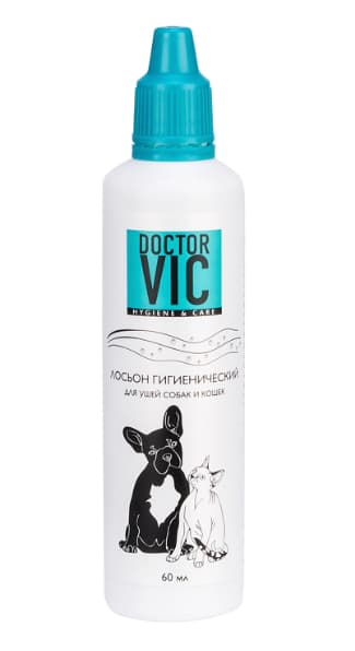 Лосьон гигиенический "Doctor VIC" для ушей собак и кошек