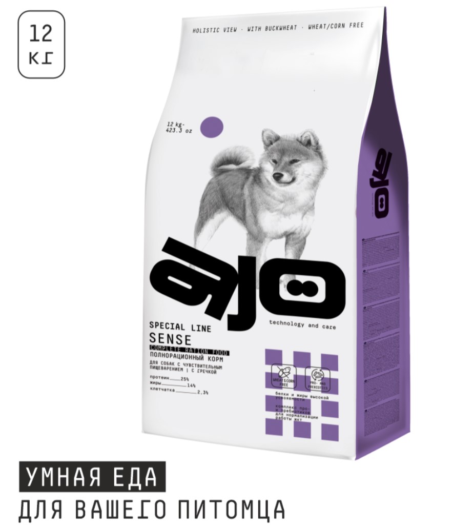 Каталог Сухой корм для собак AJO Special Line Sense Adult Dog для собак