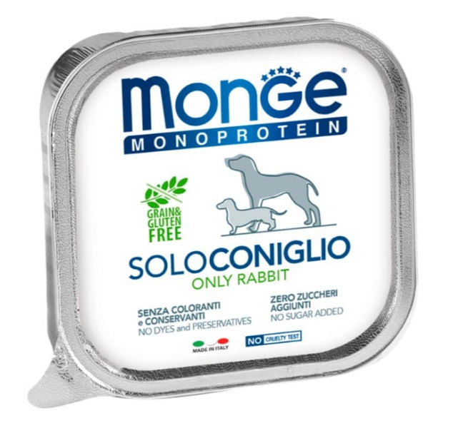 Паштет для собак Monge Dog Monoprotein Adult Rabbit (кролик)