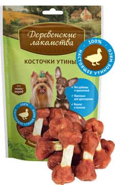 Косточки утиные "Деревенские лакомства" для мини-пород 55 г (79711526)