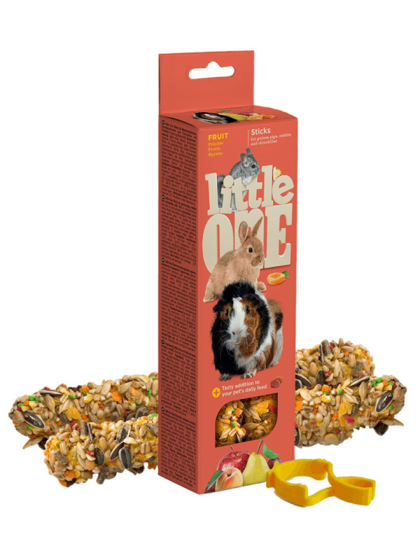 Палочки для грызунов с фруктами Little One 2х60 гр