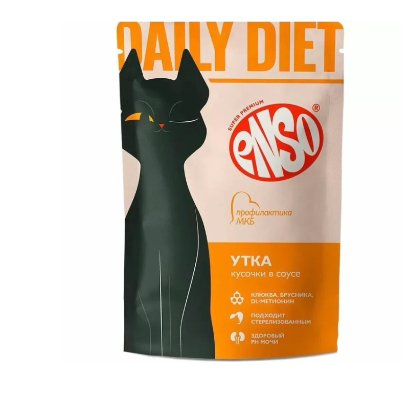 Влажный корм для кошек Enso Daily Diet Adult Cat (утка)