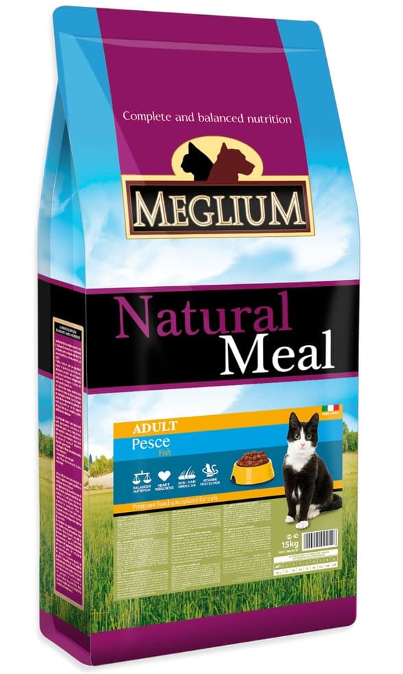 Еда для кота Сухой корм для кошек Meglium Adult Cat (рыба)