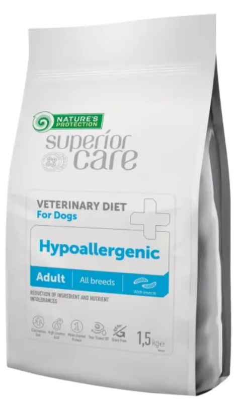 Каталог Сухой корм для собак Nature's Protection VET DIET HYPOALLERGENIC Adult All Breed с насекомыми для собак