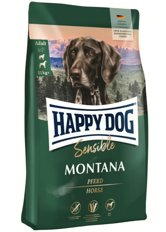 Сухой корм для собак HAPPY DOG Supreme Sensible Mоntana (конина)