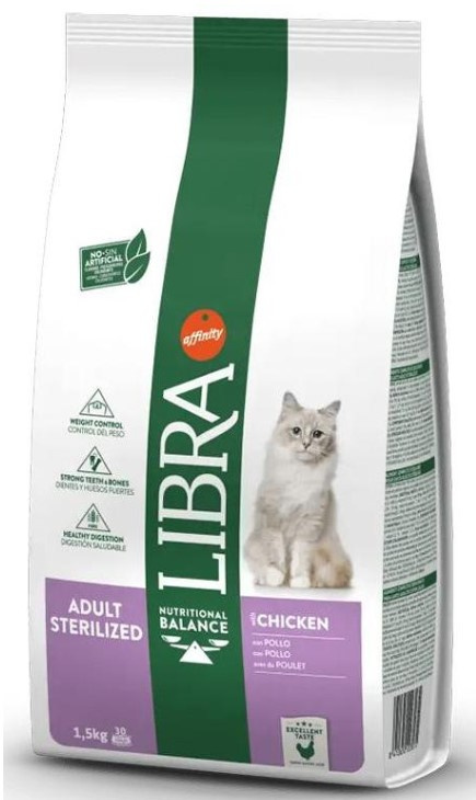 Сухой корм для кошек LIBRA STERILIZED Cat (курица)