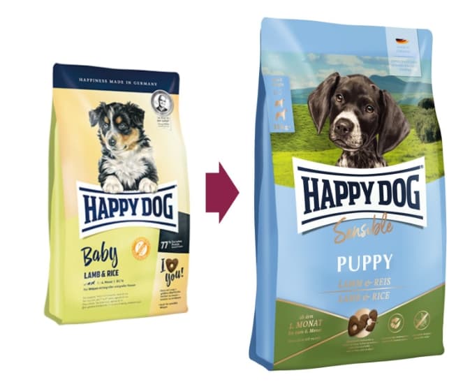 Сухой корм для щенков всех пород Сухой корм для щенков HAPPY DOG Baby Lamb & Rice