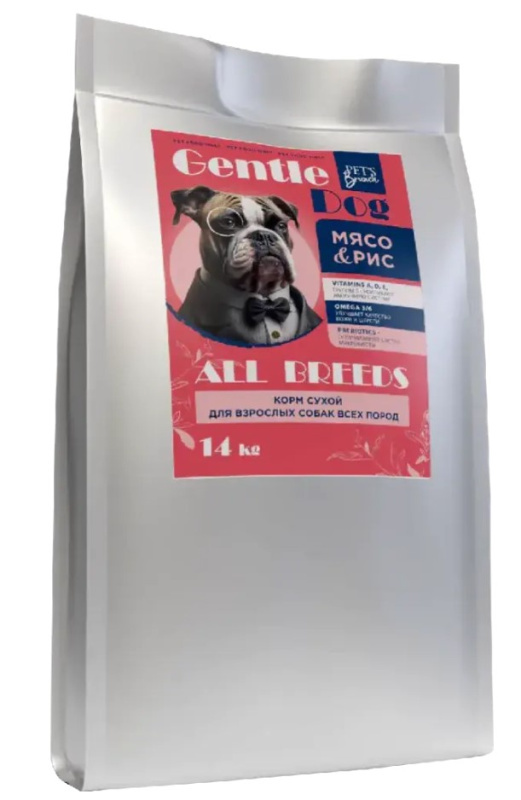 Каталог Сухой корм для собак Pet's Brunch Gentle Dog Adult All Breeds (мясо, рис) для собак