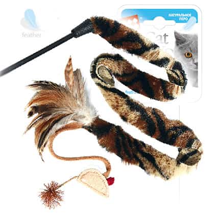 Дразнилка для кошек с мышкой "Goods for pets" 45 см (10010)