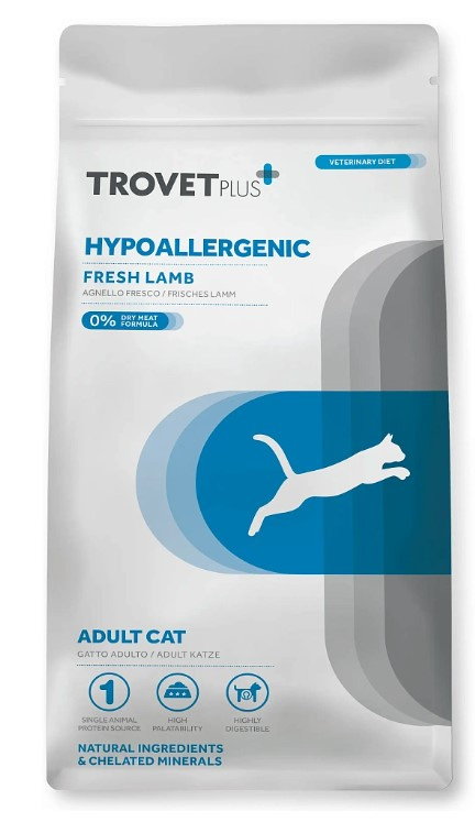 Сухой корм для кошек Trovet Plus Hypoallergenic Vet Diet Adult (ягненок)