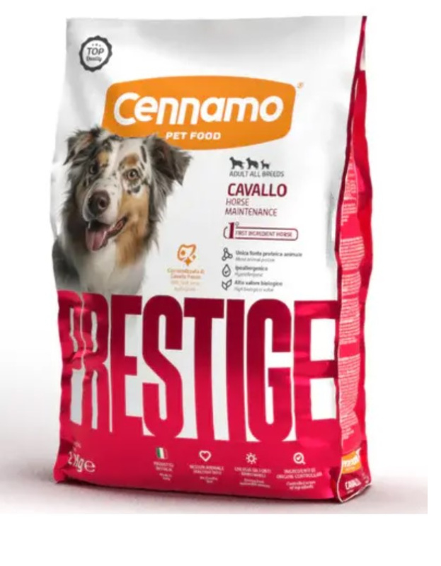 Каталог Сухой корм для собак Cennamo Prestige PRD Adult All Breeds Cavallo (конина) для собак