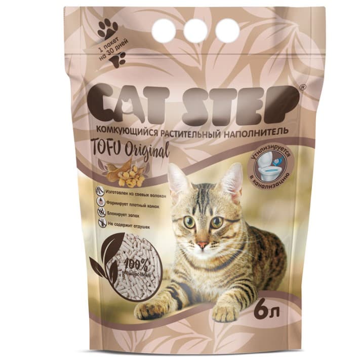 Соевый наполнитель Cat Step Tofu Original