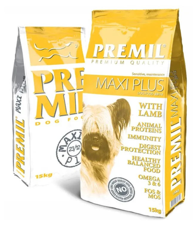 Каталог Сухой корм для собак Premil Premium Maxi Plus Medium&Mini Adult Dog (курица, ягненок) для собак