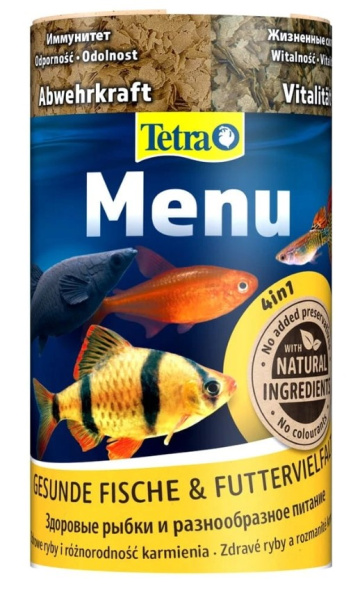 Корм для рыб 4 вида Tetra Menu